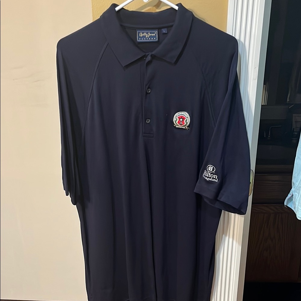 Bobby Jones Medinah 06 PGA Championship Navy Golf Shirt Men's Size L